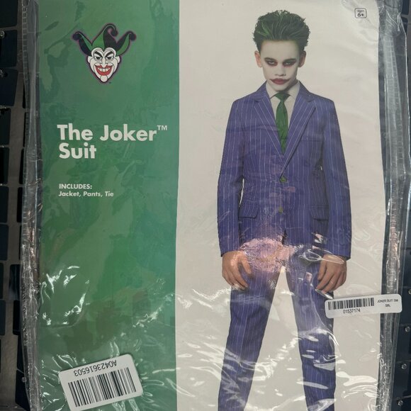 Kids - The Joker Suit Set With Mask - Picture 1 of 10